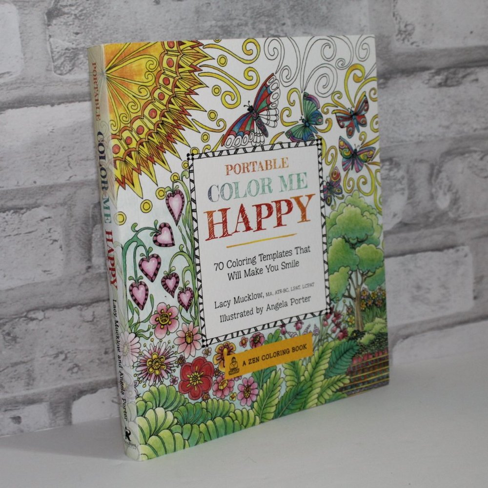 "Color Me Happy" Adult Coloring Book ZEN Porter